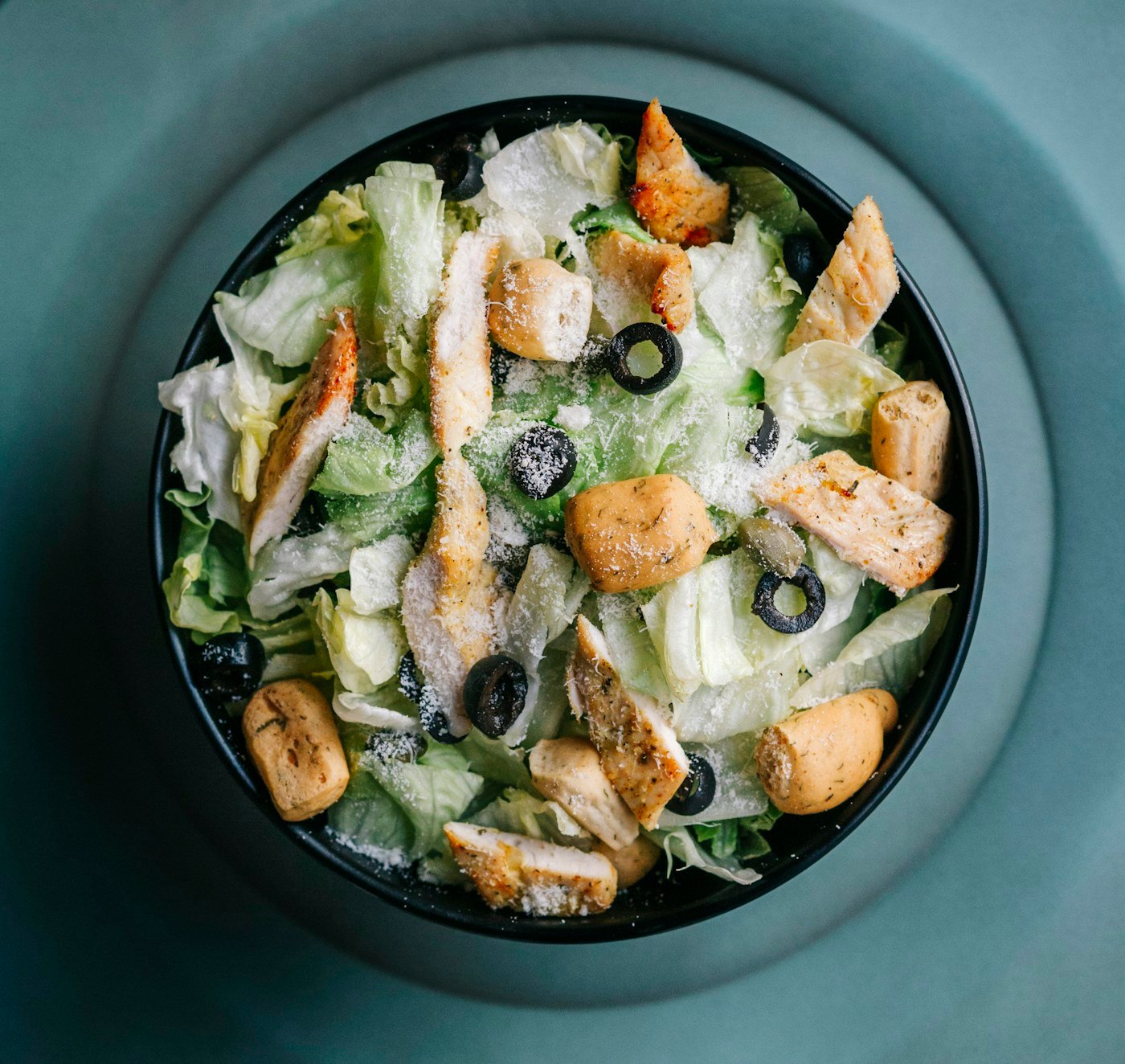 Vegetables and tofu in a meal bowl