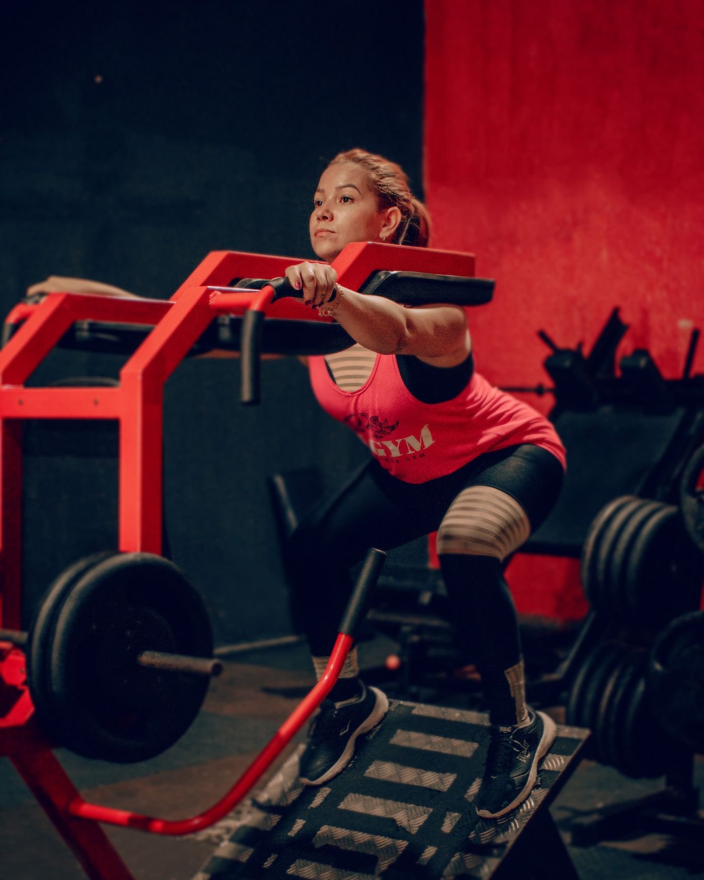 Woman doing squats