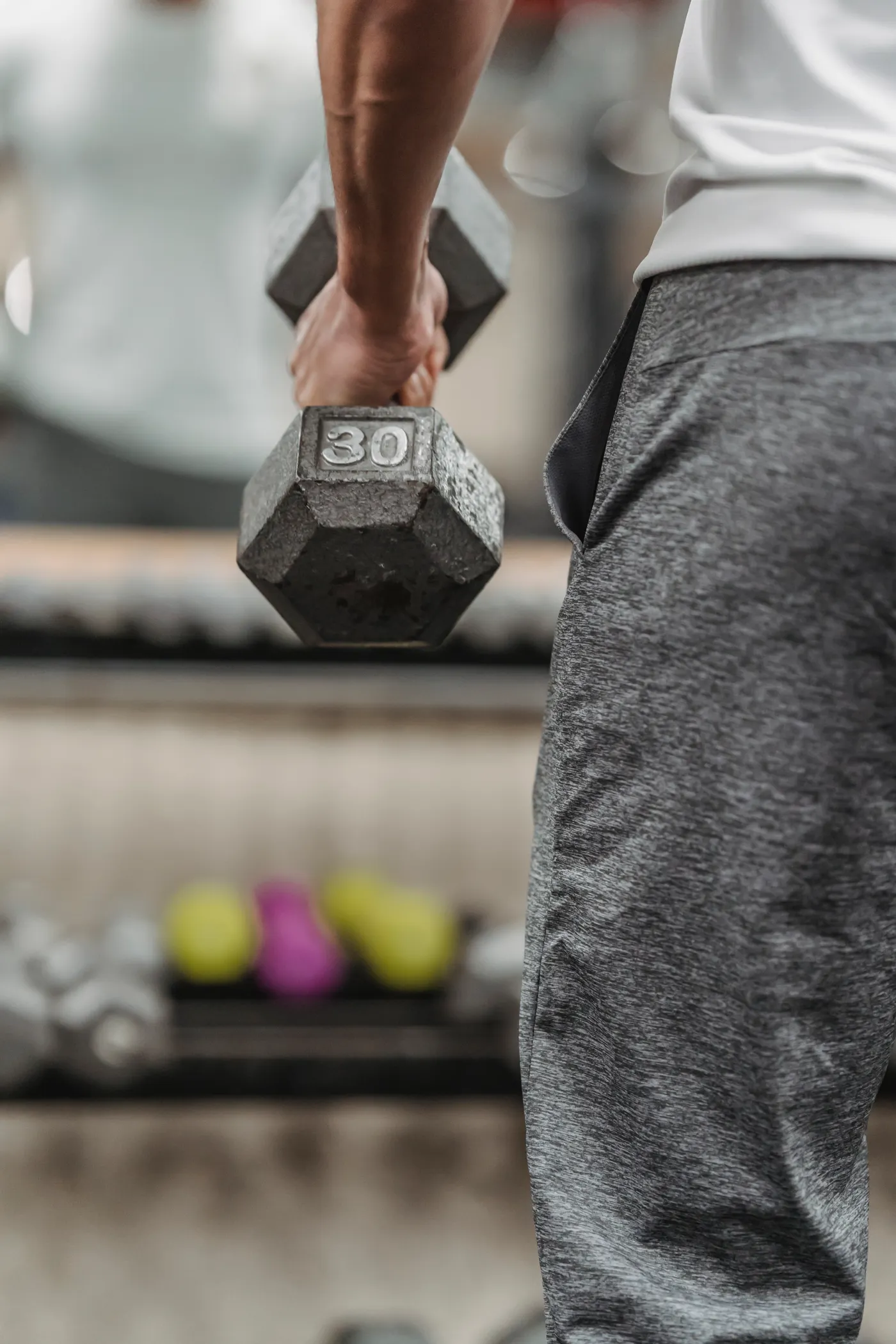 Dumbbells used for resistance training