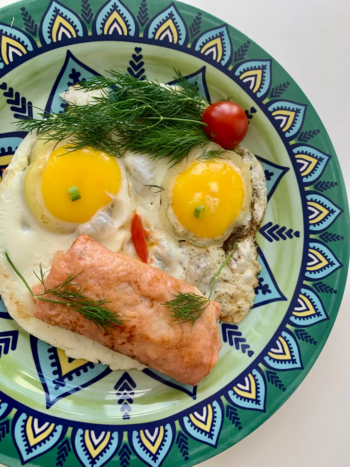 Plate of eggs and salmon as examples of whole-food protein